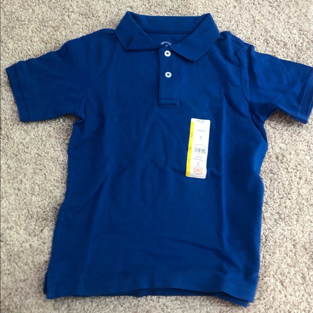 Royal blue polo shirt